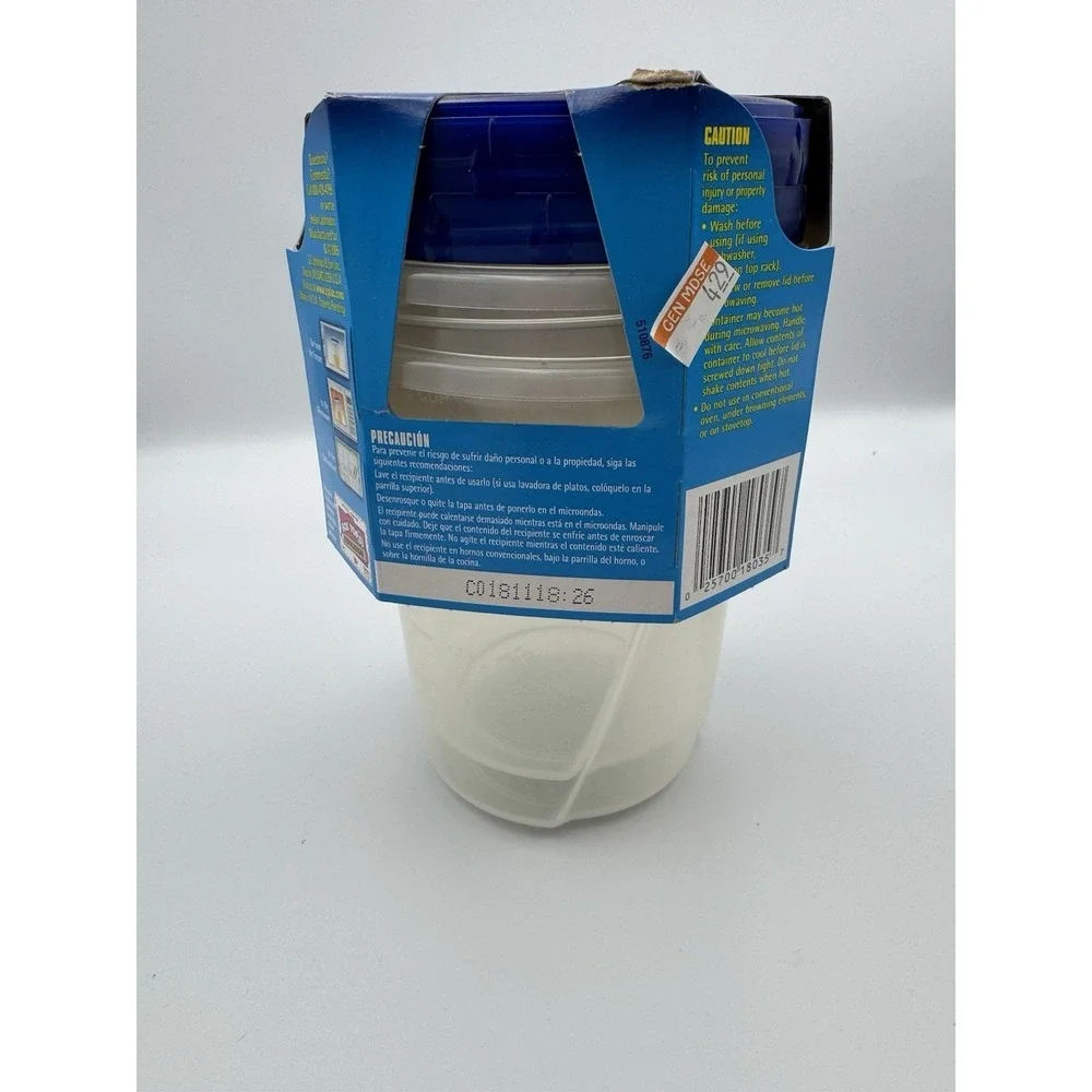 Ziploc Twist 'n Loc Medium Round 1‎ Qt/32 Oz Containers & Lids 2-Count NEW